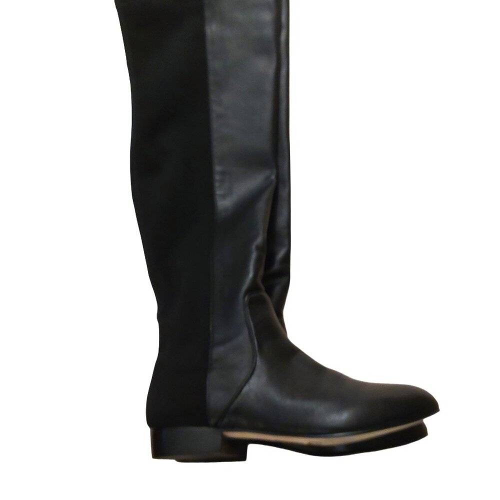 BCBGMAXAZARIA Ma Fillie Knee High Black Leather & Textile Boots Retail $450 - Picture 8 of 8